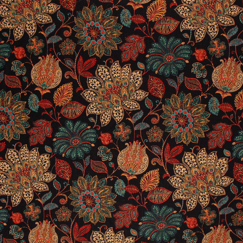 Suite 100% Cotton Fabric, Noir