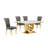 Bardem Marble Top Pedestal Dining Set-402354235-402354232