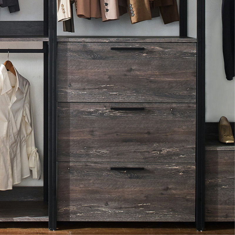 Garde-robe modulaire: s'adapte à vos besoins de rangement en métal thermolaqué