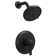 Single Handle 1-Spray Round Rain Shower Faucet Set 1.8 GPM With High Pressure Shower Head