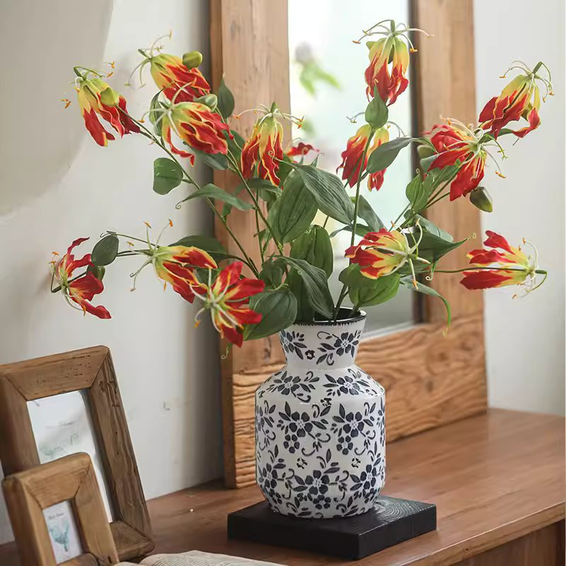 Fire Lily Floral Stems
