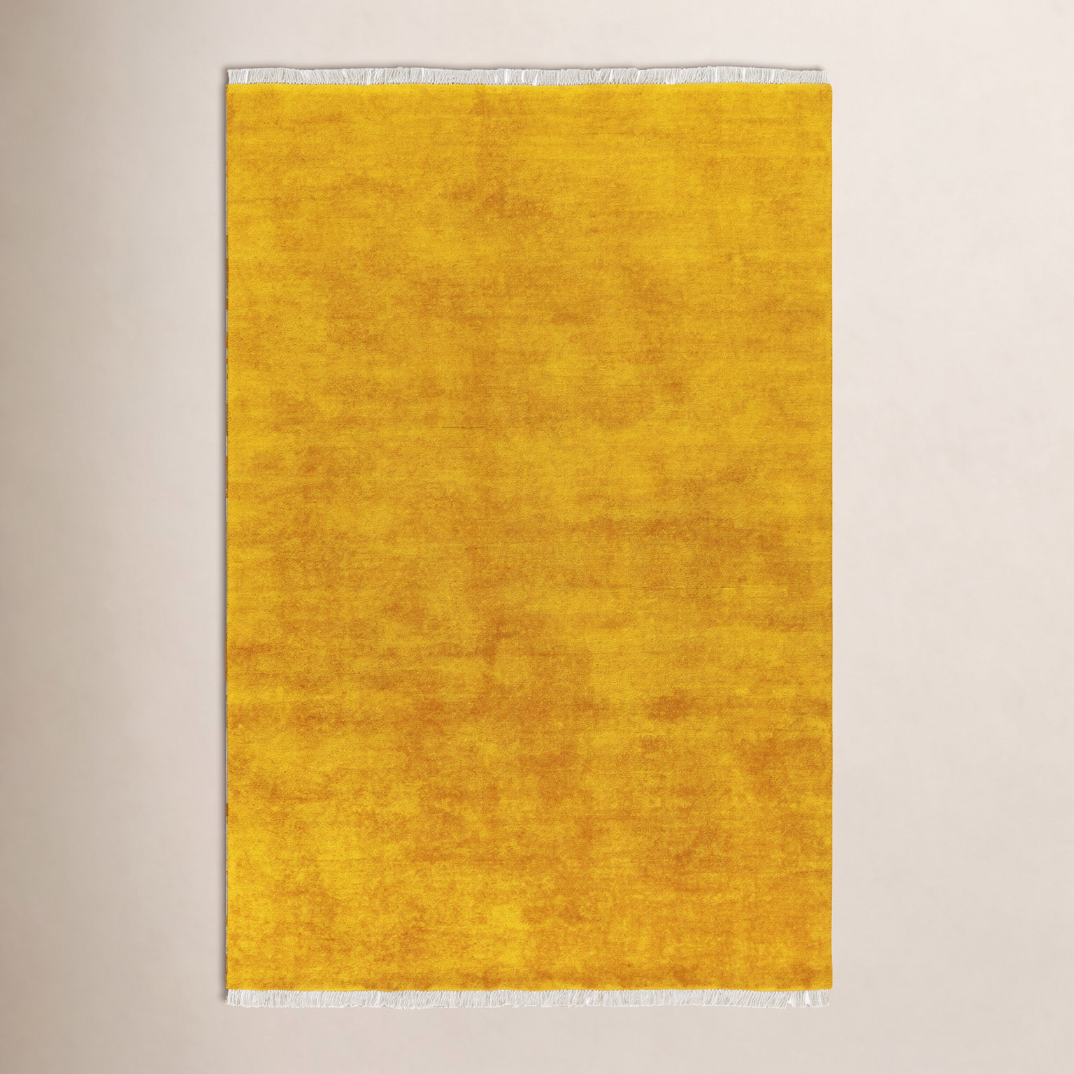 Clio Hand-Woven Beige Wool Rug, Square 6'