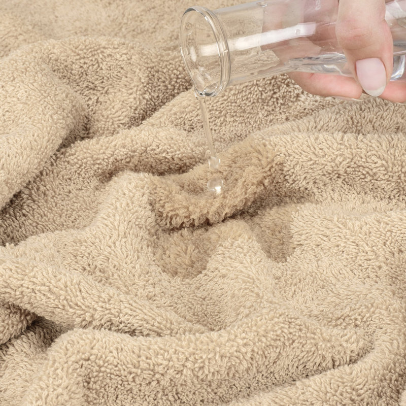 Ensemble de serviettes de bain 100% coton 3 pièces Darcelle, Taupe sable