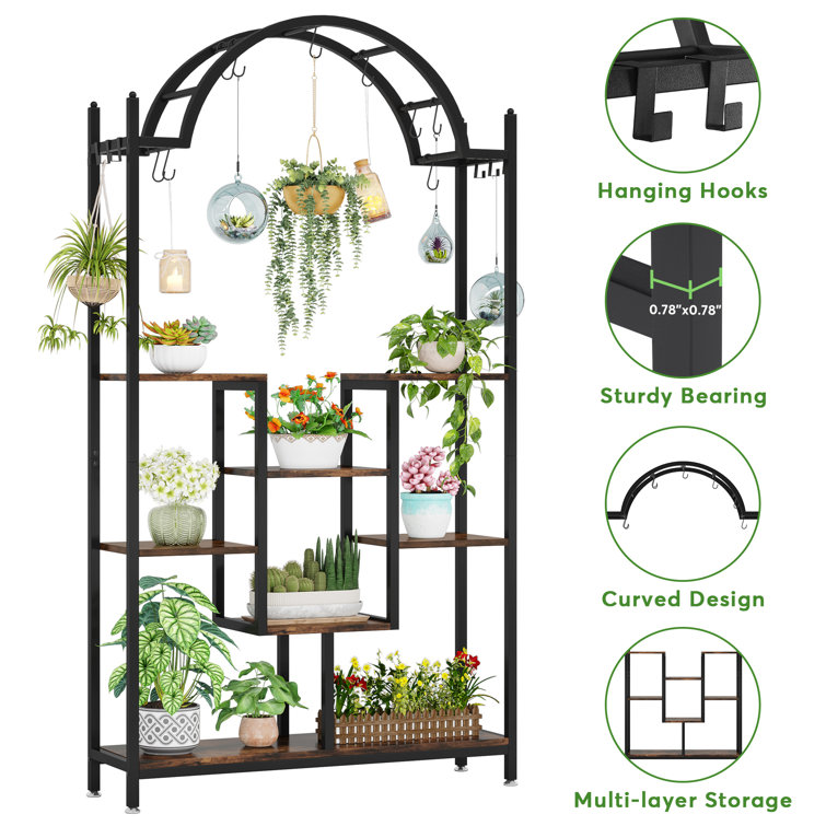 Madison Rectangular Iron Plant Stand (Available in 5 Colors), Outdoor  Furniture: Farm and Ranch Depot