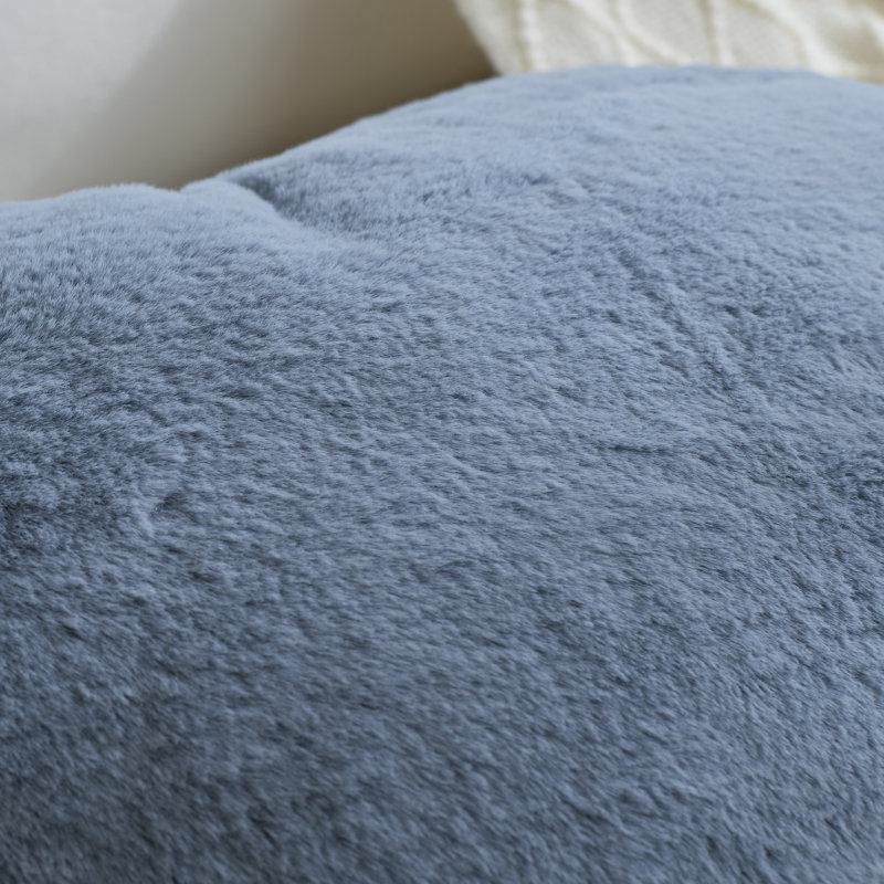 Coussin décoratif en forme de cœur moelleux en fausse fourrure, coussin décoratif en peluche avec insert, canapé, décoration de chambre à coucher