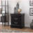 Black 2-Drawer Modern Louis Philippe III Nightstand-1569726741