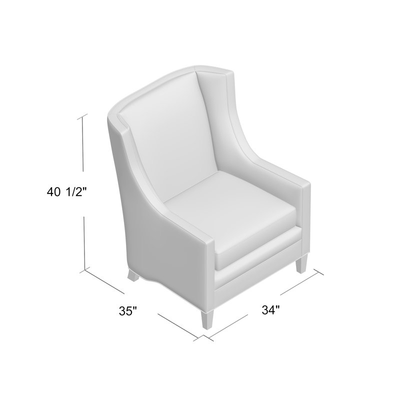Grant Wingback Chair, Bark (8789 06), Espresso