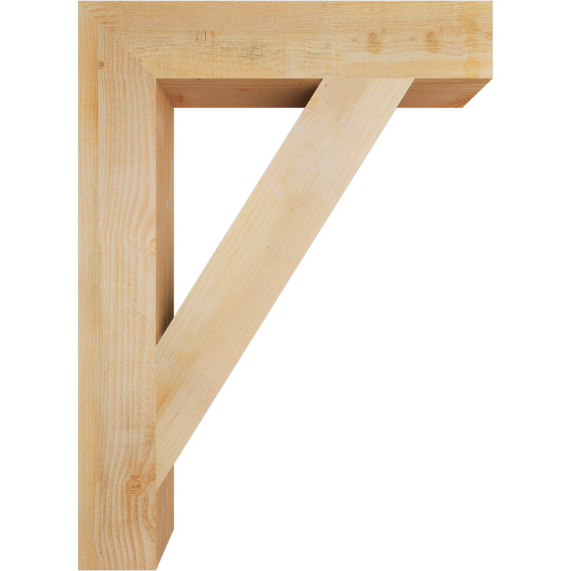 Support de bloc traditionnel, Douglas (sciage brut), H 44 po x l 6 po x P 32 po