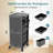 Rolling Utility Cart Storage Cart with Trays Lockable Craft Cart Salon Trolley