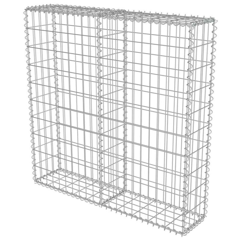 Mur de cage en pierre galvanisé Gabion, H 7,9 po x l 39,4 po