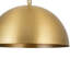 Industrial Retro 1 - Light Brass Metal Dome Pendant-713875932