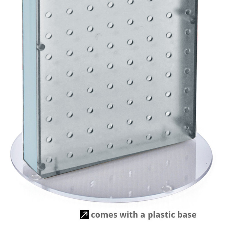 Non-Revolving 8"W x 20.75"H Pegboard Counter Display