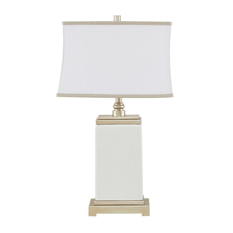 Lampe de table rectangulaire en céramique