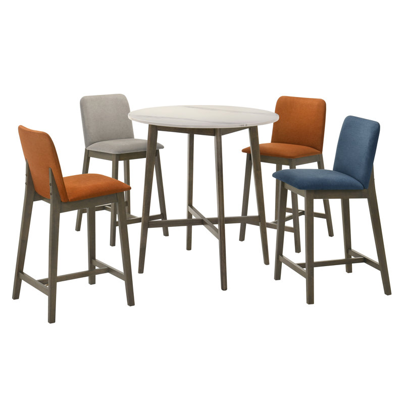 35.5 In. Marble Top Pub Table