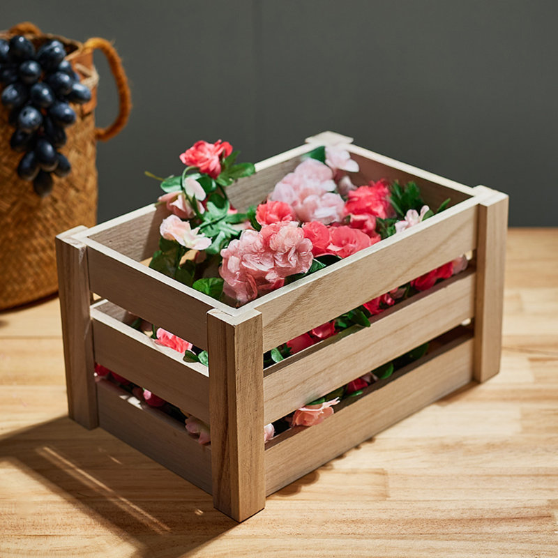 Lily Manor Solid Wood Storage Tub & Tote