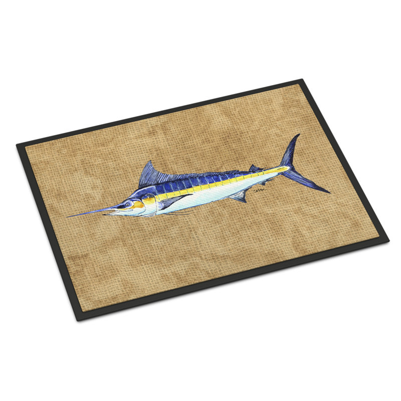 Paillasson d’intérieur antidérapant ayat Marlin, Rectangle 2 pi x 3 pi