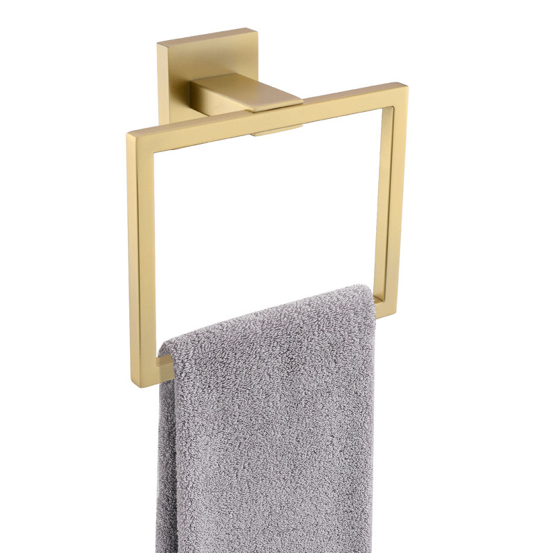 Stainless Steel Towel Ring, Gold