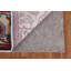 Tapis rouge Heriz Serapi à motif géométrique rouge noué à la main 7 x 10