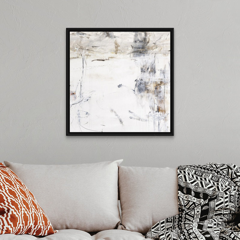 «Way Life Is I», reproduction sur toile, Reproduction avec cadre flottant, H 32 po x l 32 po, Noir