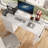 47"Office Desk With Power Outlet,3Drawers And Side Pocket, Easy To Assemble,Frame Stability Reversible For Home Office Study-111949495