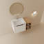 Meuble-lavabo lourd 81,61 lb avec lavabo et rangement en céramique Lavabo à fermeture douce au look moderne