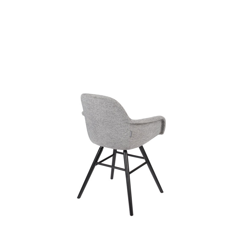 Albert Kuip Upholstered Arm Chair, Light Gray
