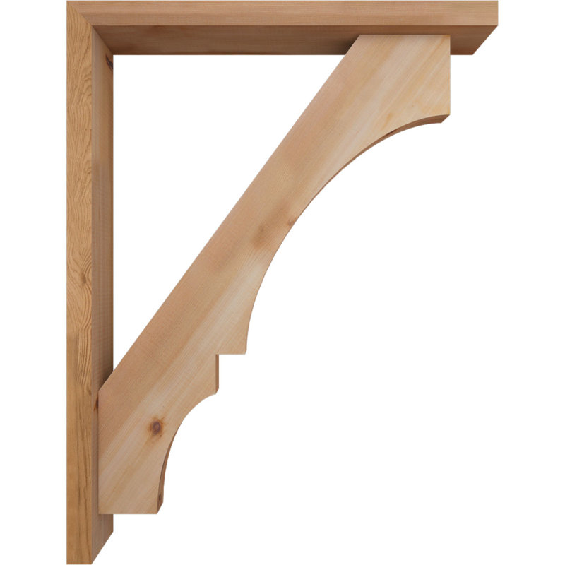 Support de bloc Balboa avec entretoise décalée, 34 x 26, Cèdre rouge occidental de l 3 1/2 po (lisse)