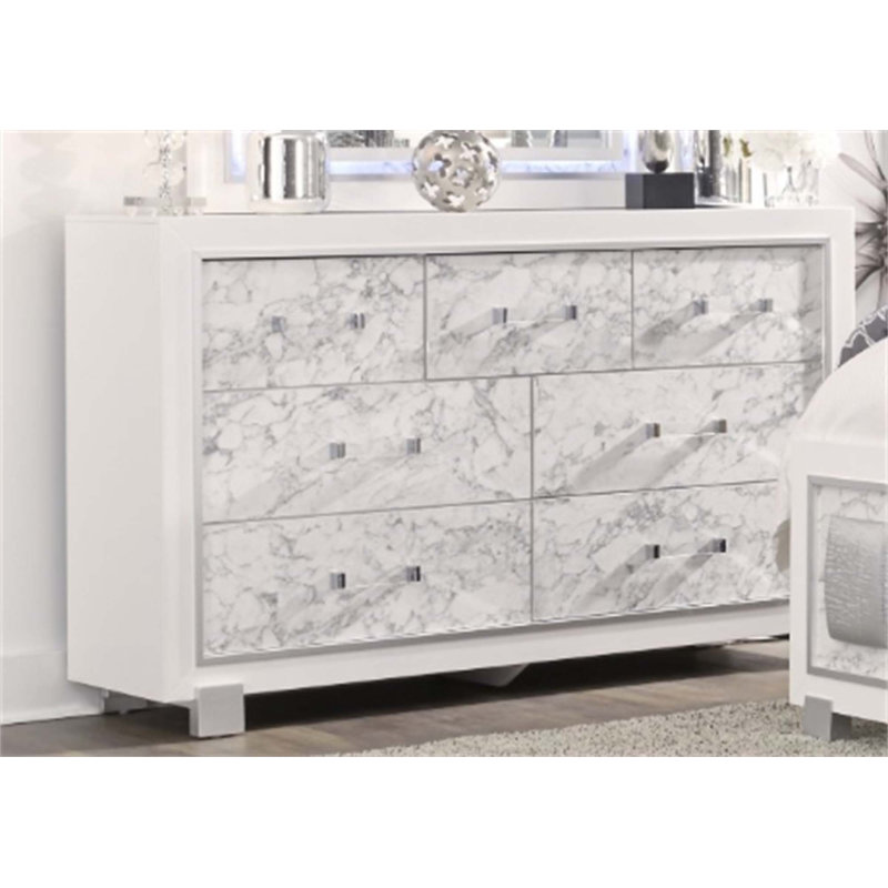 SKYE MARBLE WHITE DRESSER