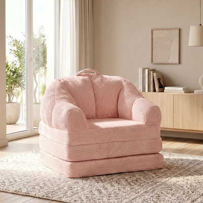 Upholstered Convertible Accent Barrel Chair