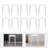10 Pack Stacking Backless Stools Set with Metal Frame-88365142