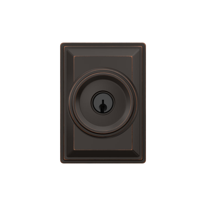 Complete Entry Knob Set with Deadbolt, Aged Bronze, Yes