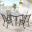 Steel Patio Dining Set Table,