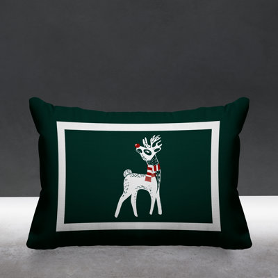 Christmas Outdoor Reversible Throw Pillow