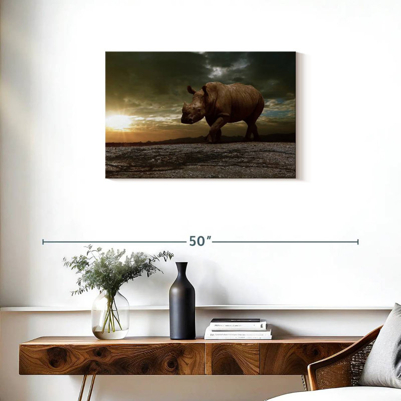 African Safari Brampt, 20" H x 30" W