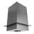 DuraVent 6" Galvanized Square Steel Ceiling Support Box and Trim Collar