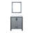 Ziva 30 in W x 22 in D Single Bath Vanity, White Top and 28 in Mirror-87293403-113113988
