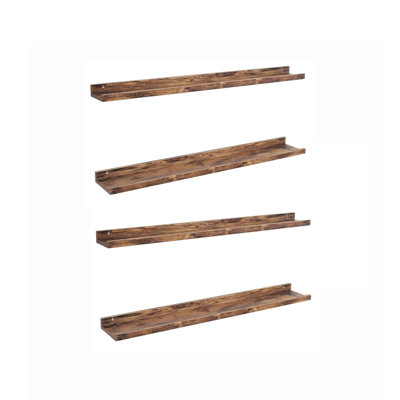 4.06 cm H x 91.44 cm W Floating Shelf Bookcase