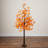 Pre-Lit Minimalist Autumn Maple Artificial Fall Tree With 96 Warm White LED Lights-950937706