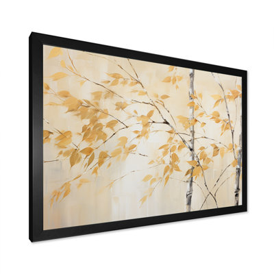 " Golden Minimalism Bamboo Moment " Print