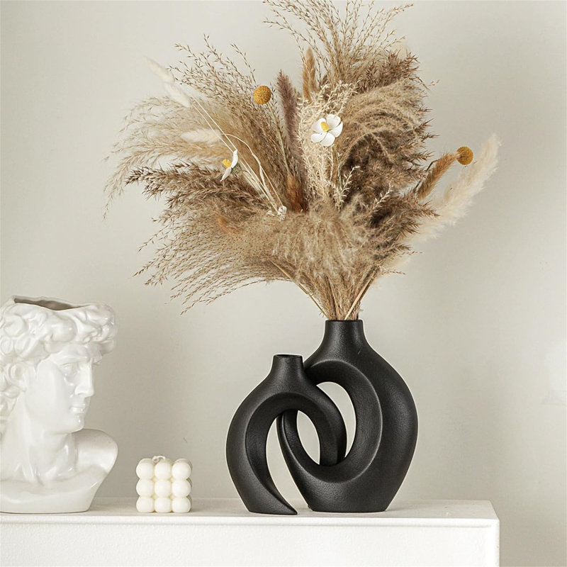 Decotis Table Vase, Black