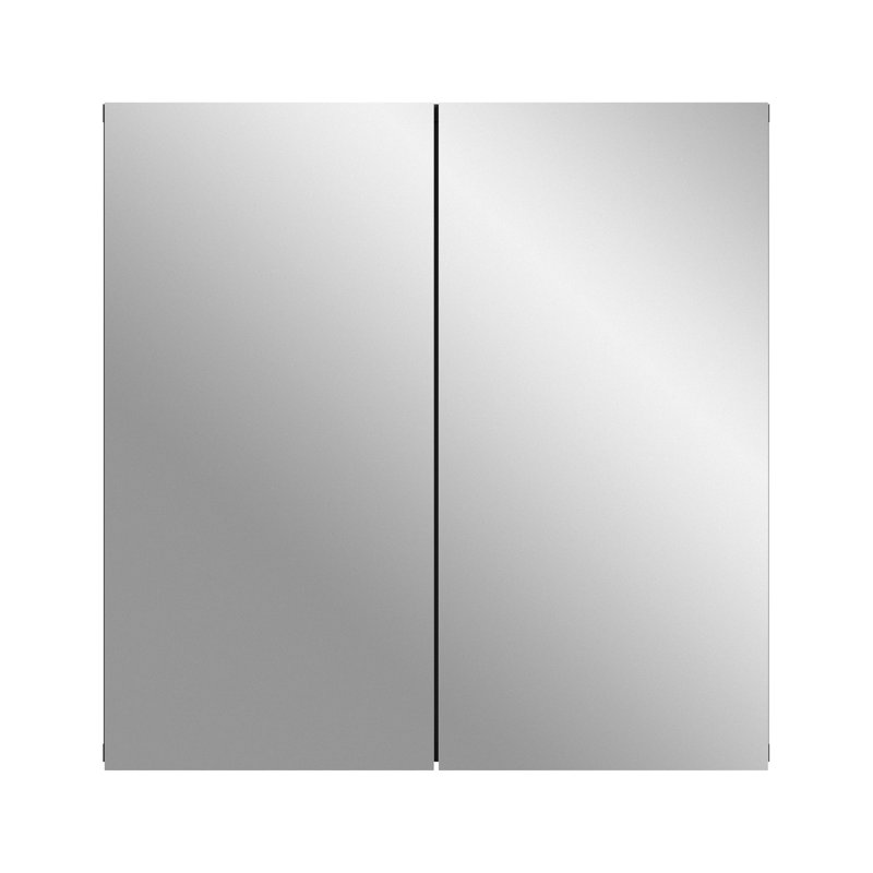 Pavesi Mirrored Bathroom Cabinets with Mirror and 3 Adjustable Shelves