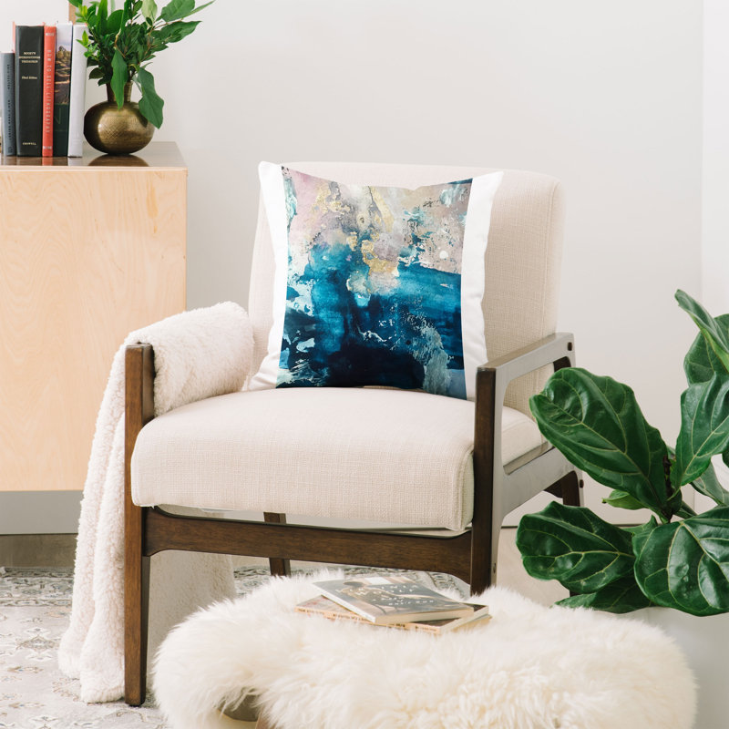 Hamilton Indoor/Outdoor Abstract Throw Pillow, 18" x 18"