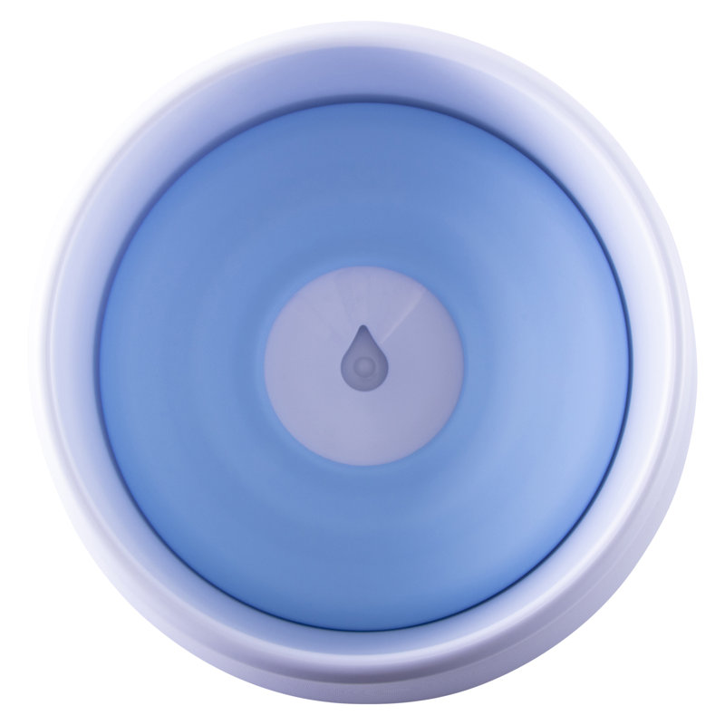 Blue and White Anti-Spill Floating Pet Water and Food Bowl