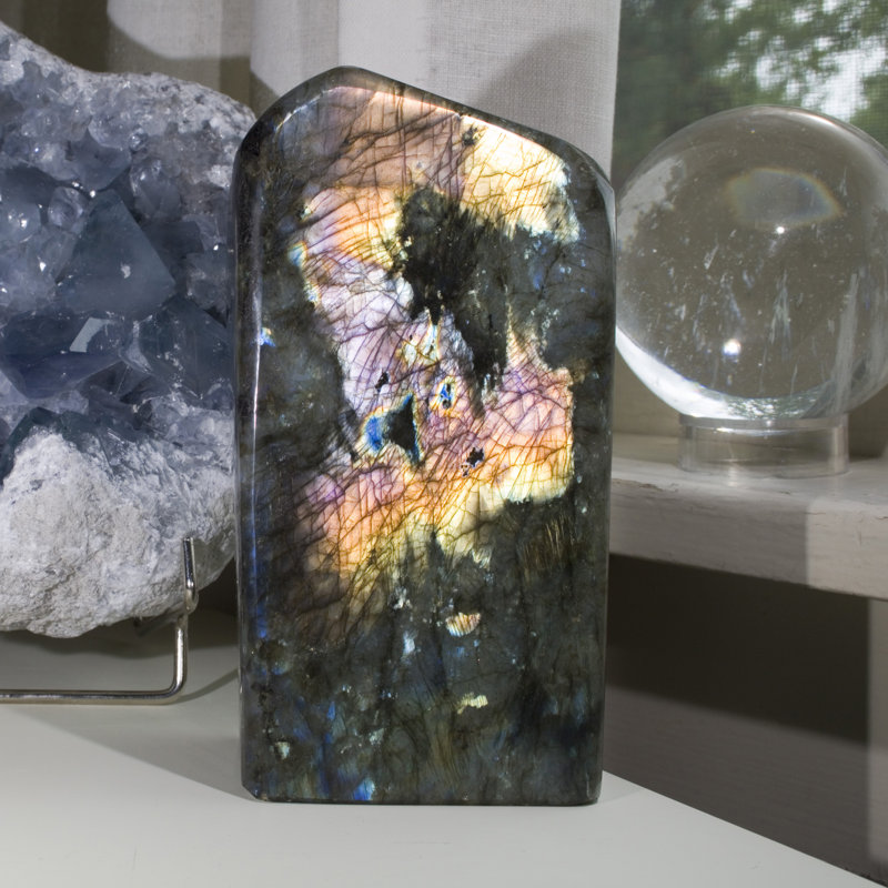 Tour Labradorite Adalaya polie naturellement irisée