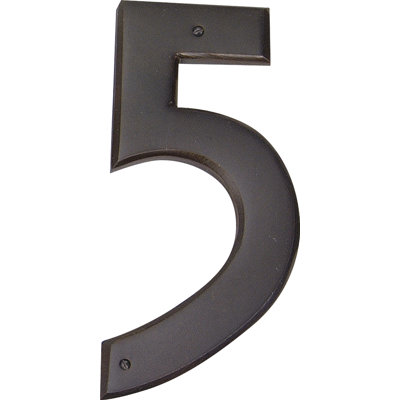 Mission 5-1/2" H Surface Mount House Number