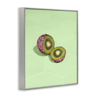 Giclée encadrée Kiwi Green Glimmer, design par Lish Creative