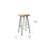 Belma Rustic Wood Counter Bar Stool with Metal Frame - 30.5" H