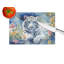 White Tiger Glass Cutting Board Large
