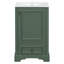 Meuble-lavabo moderne de 20 po à faible encombrement avec évier en céramique et porte de rangement multiple