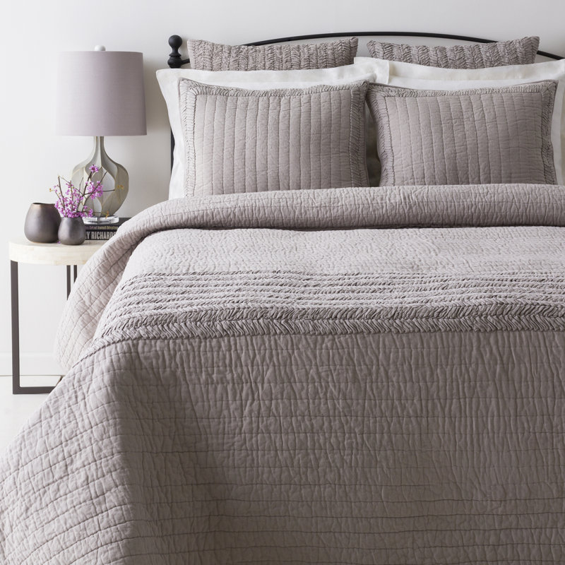 Lindon Modern & Contemporary Cotton Blend Quilt, King Quilt